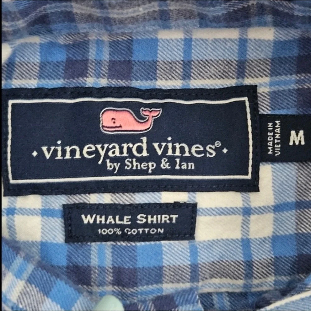 Vineyard Vines Mens Flannel Long Sleeve Shirts Size Medium Fall Cozy Soft Preppy - Picture 11 of 12